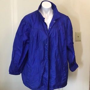 Royal blue light weight Roaman’s brand jacket.